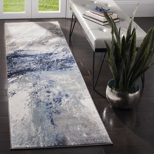 Elara Power Loom Performance Blue/Gray Rug