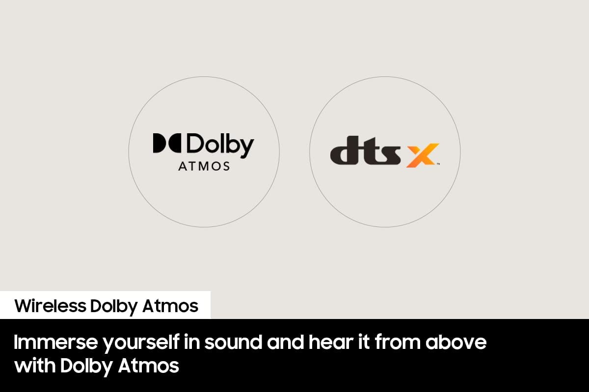 SAMSUNG HW-Q800B/ZA 5.1.2Ch Soundbar W/ Wireless Dolby Atmos, DTS:X, Q Symphony, Spacefit Sound, Built in Voice Assistant, Airplay 2, Game Pro Mode, Tap Sound, 2022