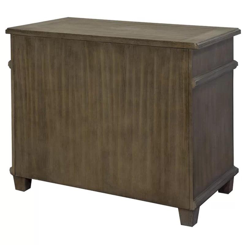 Alderton 36'' Wide 2 -Drawer Solid Wood Lateral Filing Cabinet