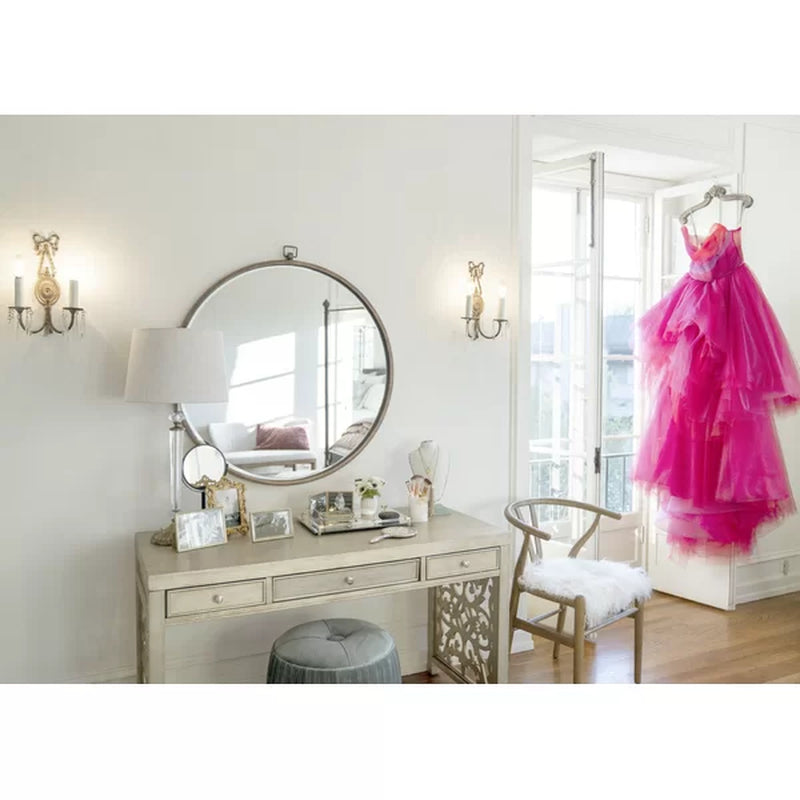 Round Metal Wall Mirror
