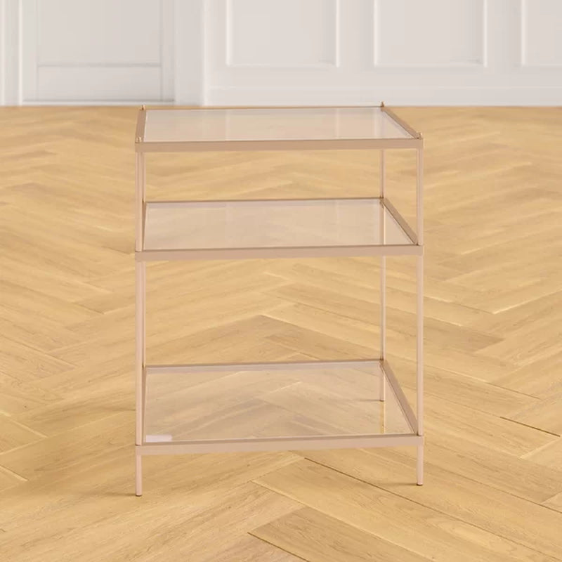 Peregrine 26.75'' Tall Glass End Table