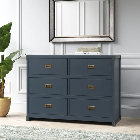 Hubble 45'' Wide 6 - Drawer Double Dresser