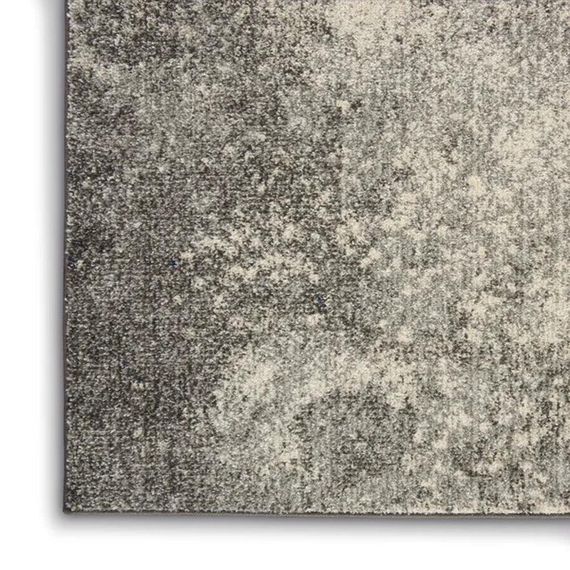 Abbate Power Loom Performance Charcoal Gray/Ivory/Midnight Blue Rug