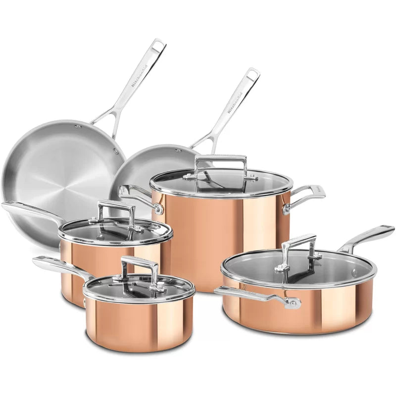 Kitchenaid® Tri-Ply Stainless Steel 10-Piece Set