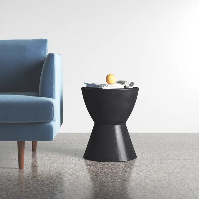 Marvella 18'' Tall Drum End Table
