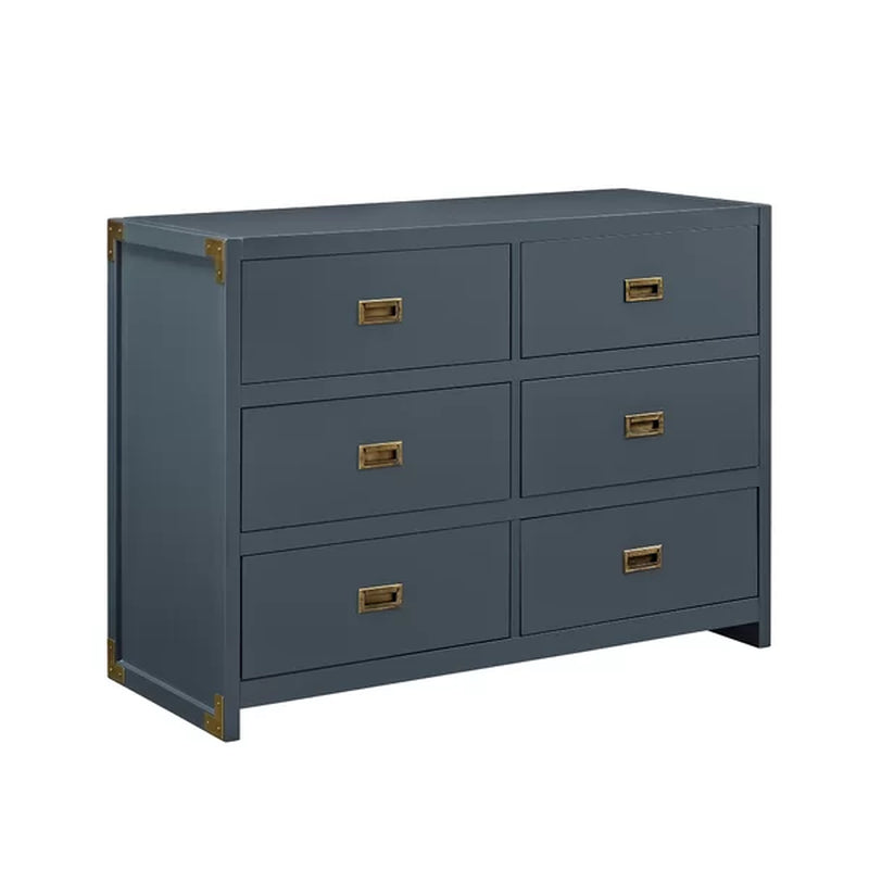 Hubble 45'' Wide 6 - Drawer Double Dresser