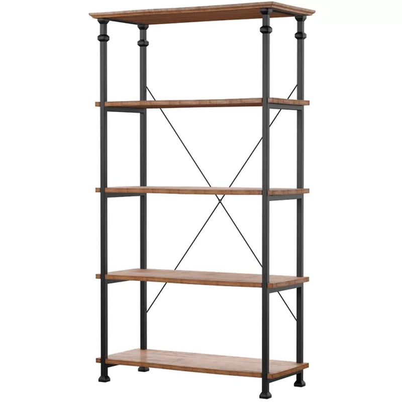 Zona 72'' H X 40'' W Solid Wood Etagere Bookcase