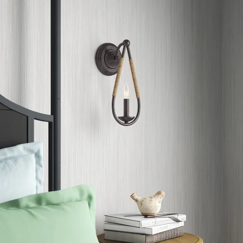 Monticello Steel Candle Wall Light