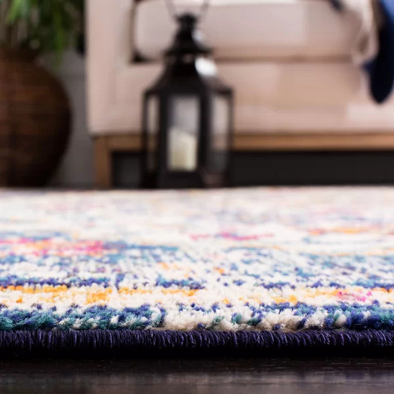 Elisavet Power Loom Performance Orange/Ivory Rug