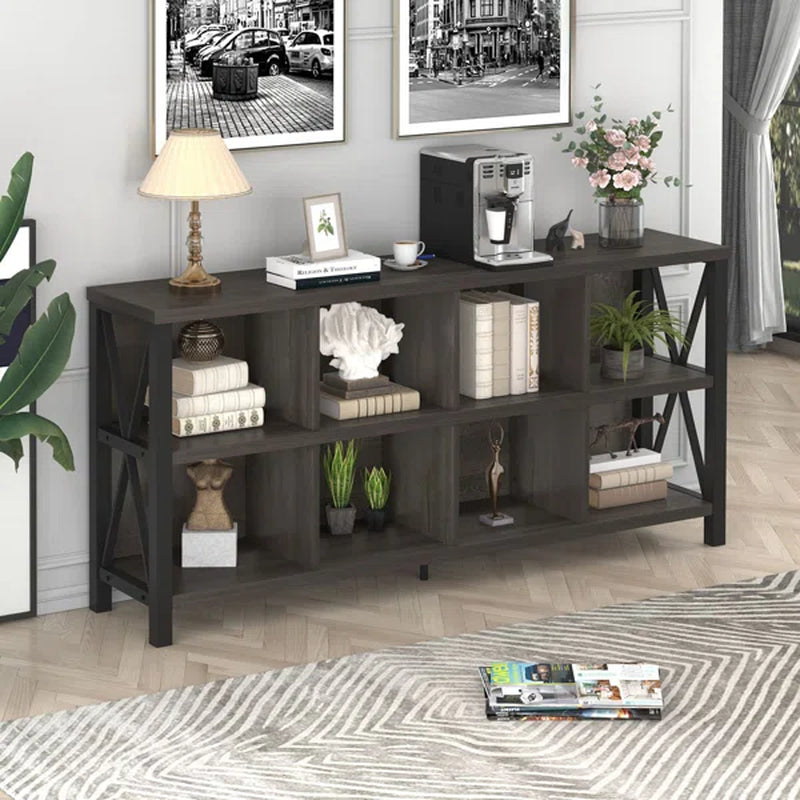 Guinna 30.12'' H X 62'' W Iron Cube Bookcase