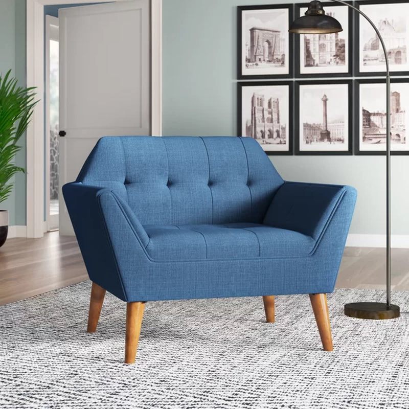 Petrin Modern Button Tufted Armchair