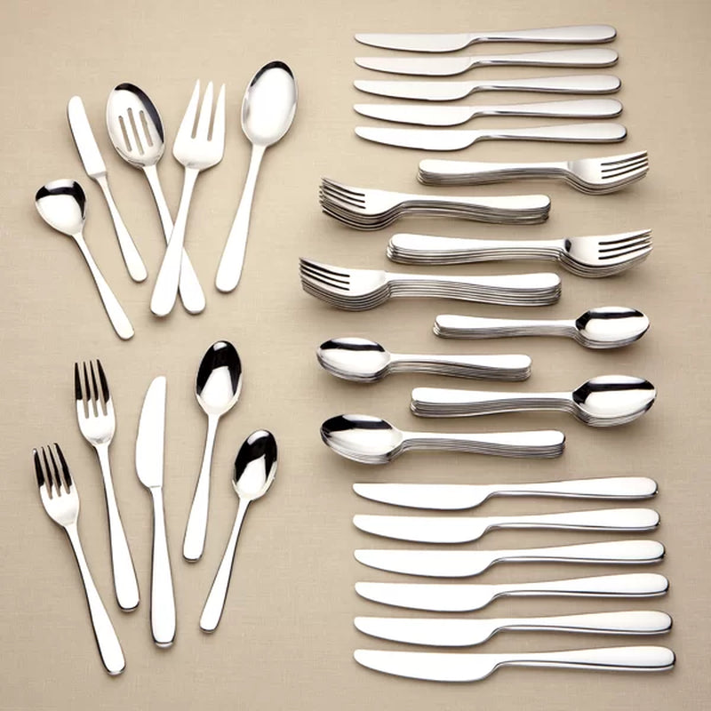 Lenox Stratton Stainless Steel Flatware - Set of 65
