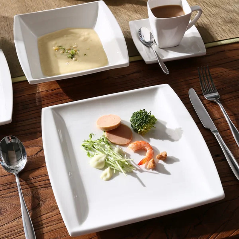 Ivy Bronx Brunetti Porcelain China Dinnerware - Set of 60