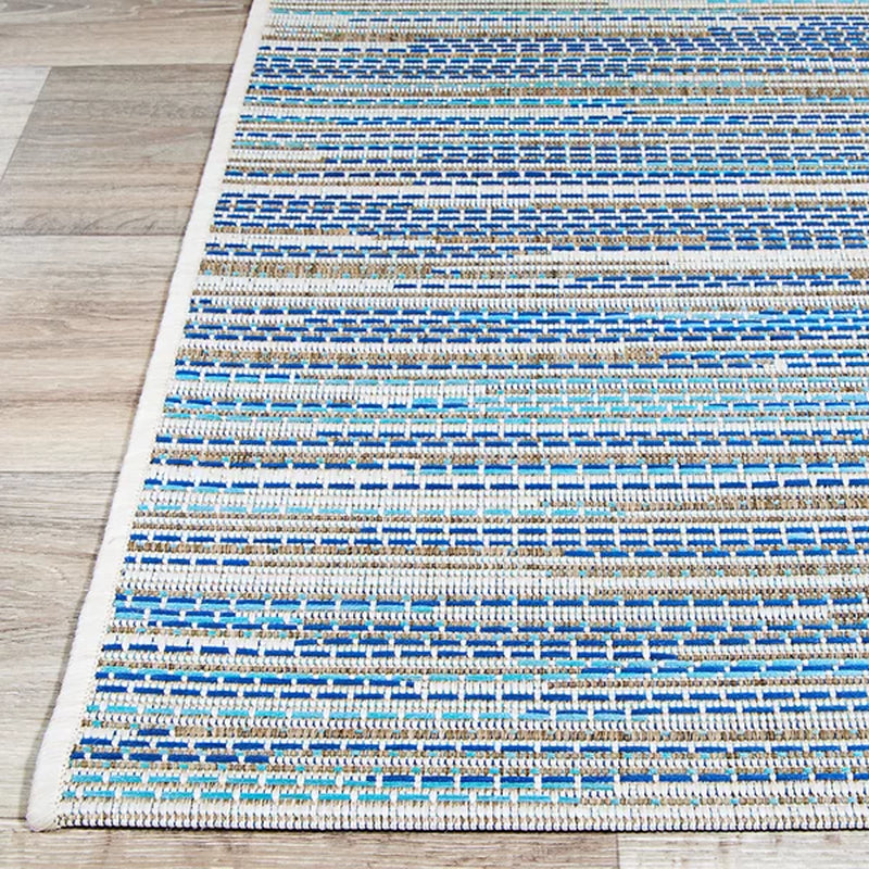 Victorine Sand/Turquoise/Azure Blue Indoor/Outdoor Rug