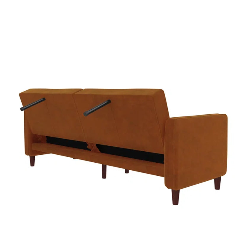 Vegan Leather Sleeper Sofa