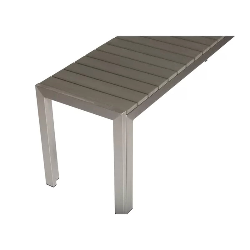 Joel Rectangular 6 - Person 59'' Long Aluminum Dining Set
