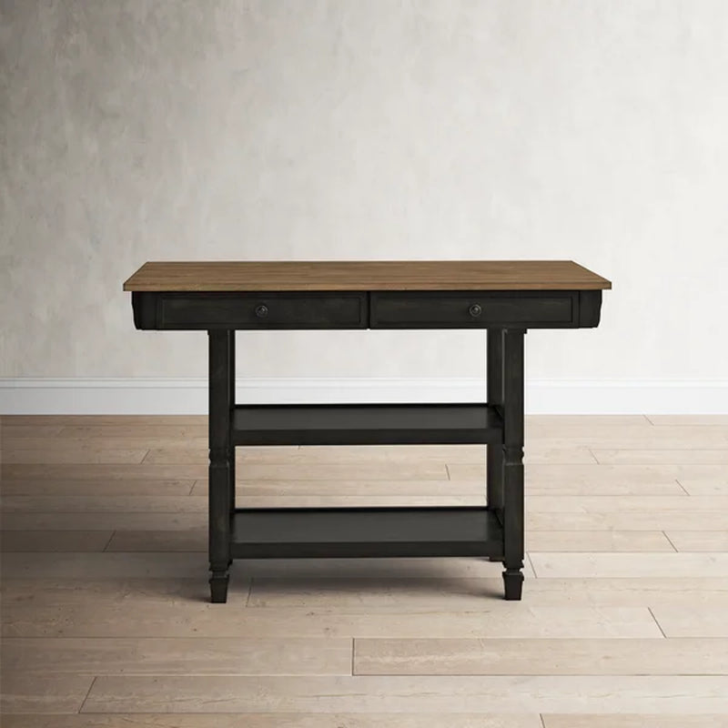 Erickson 51.97'' Wide Rolling Kitchen Island with Solid Wood Top
