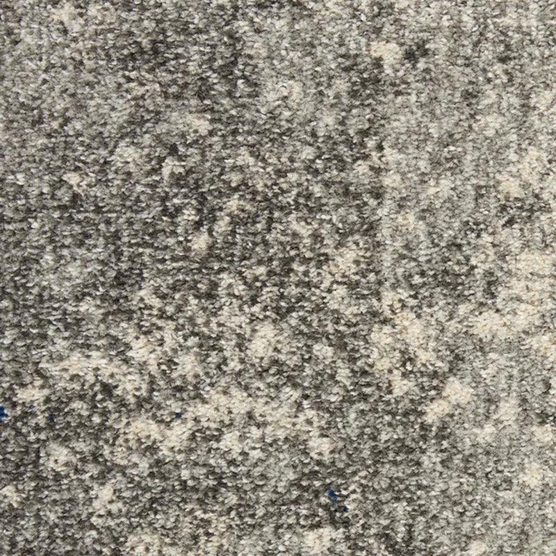 Abbate Power Loom Performance Charcoal Gray/Ivory/Midnight Blue Rug