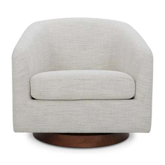 Bennett Upholstered Swivel Barrel Chair