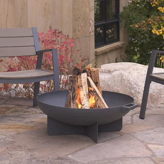 20.25'' H X 36'' W Steel Wood Burning Outdoor Fire Pit