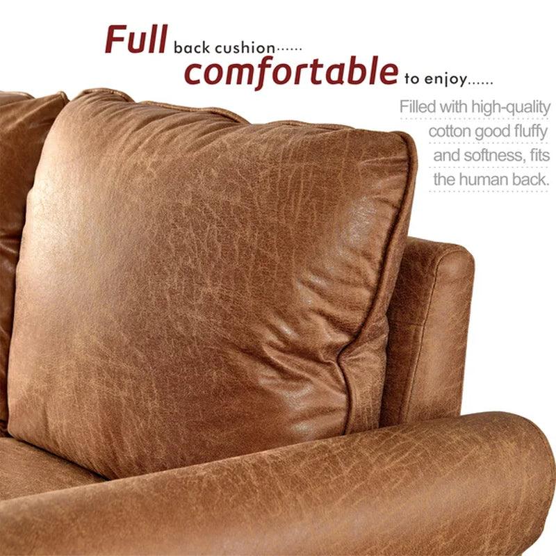 Ainsley 73.6'' Vegan Leather Sofa
