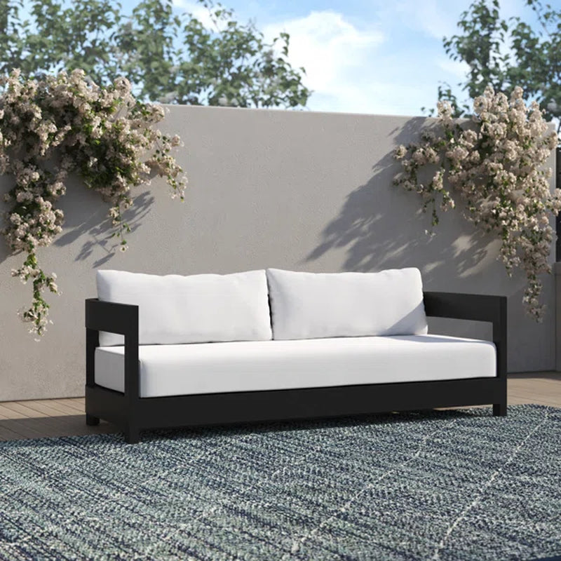 Everlee 80'' Wide Outdoor Patio Sofa with Sunbrella Cushions