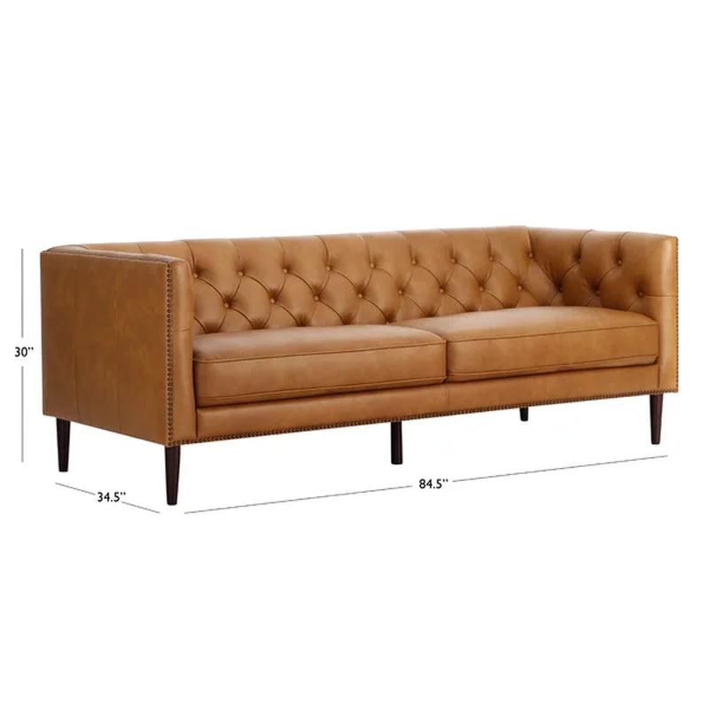 Albanese 85'' Leather Sofa – Nordic Designs Inc