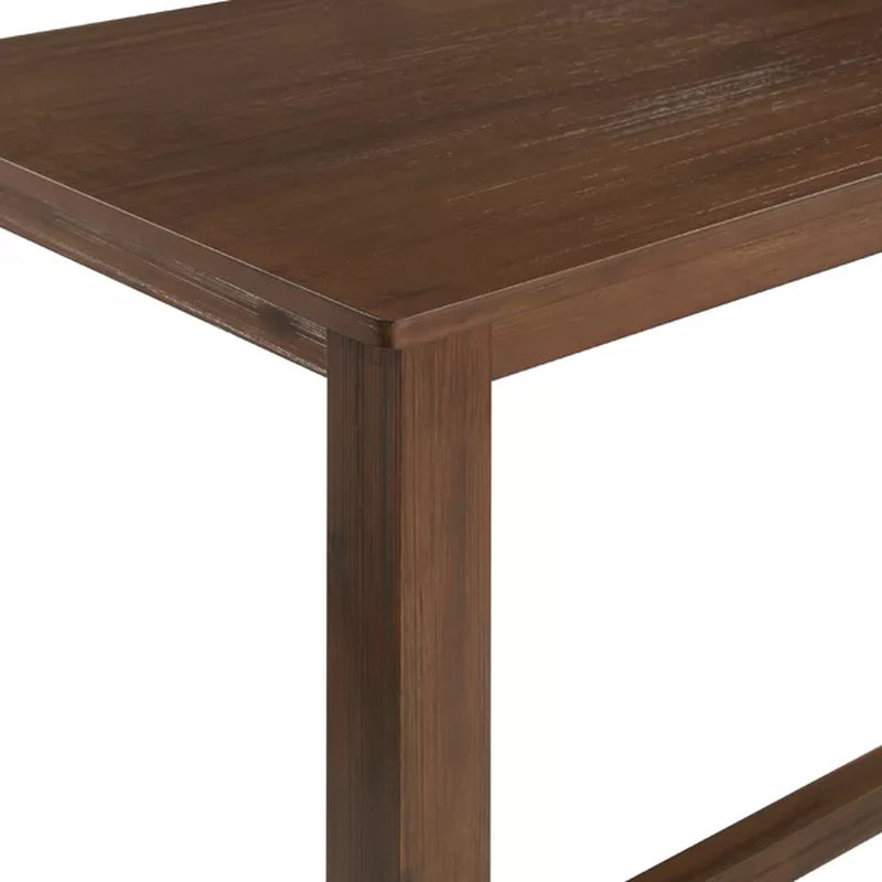 Wes Counter Height 47.25'' Solid Wood Dining Table