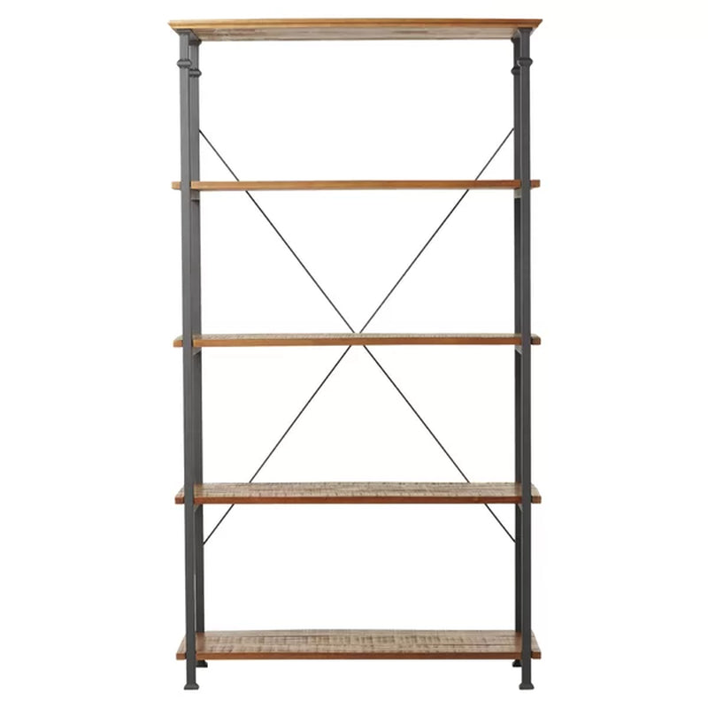 Zona 72'' H X 40'' W Solid Wood Etagere Bookcase