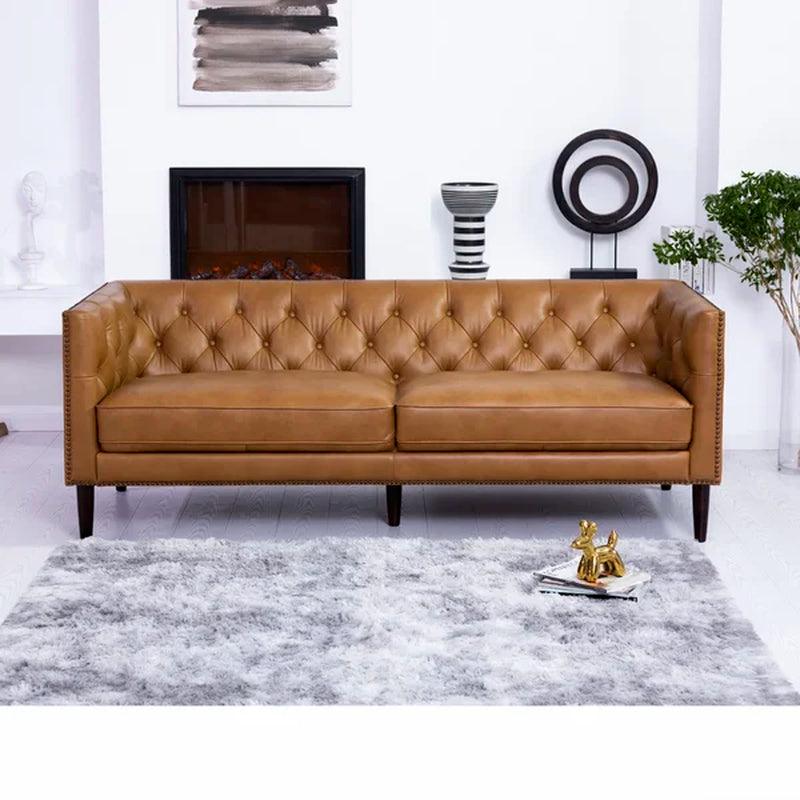 Albanese 85'' Leather Sofa