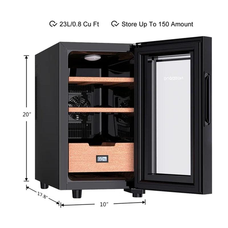 23L Electric Cigar Humidor with Thermostat (150 Cigar Capacity)