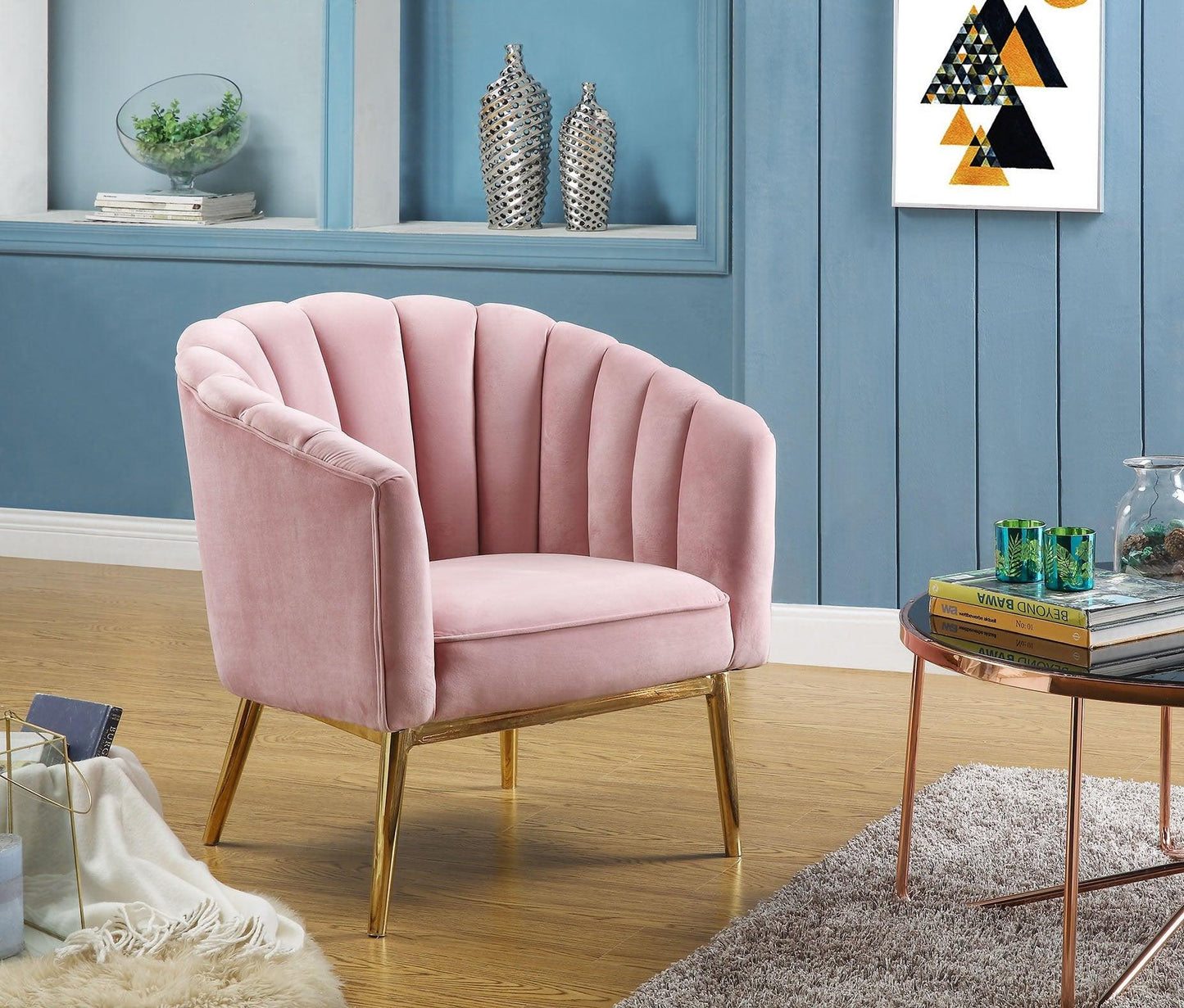 Borje Velvet Accent Chair - Nordic Designs Inc