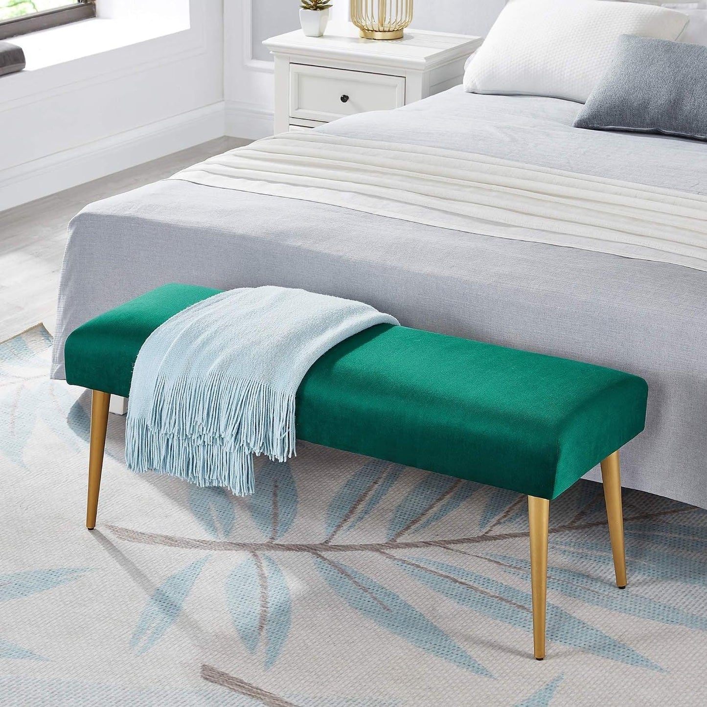 Ball & Cast Upholstered Bench