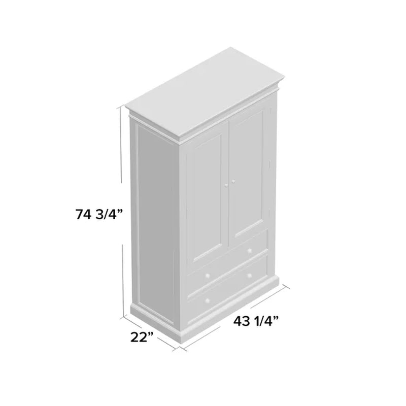 Sorrento Solid Wood Armoire