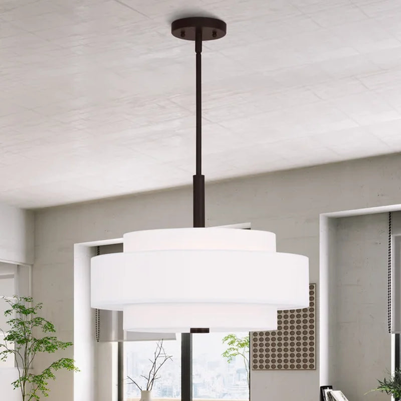 Paquette Dimmable Drum Chandelier