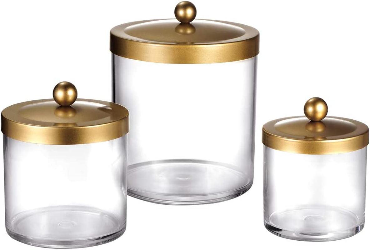 Apothecary Jars - Gold & Glass