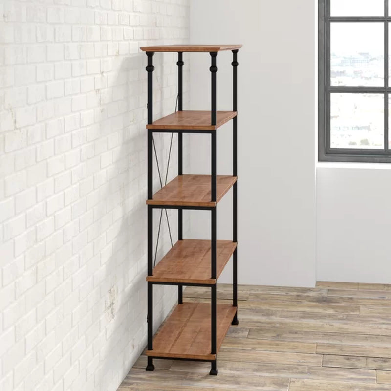 Zona 72'' H X 40'' W Solid Wood Etagere Bookcase