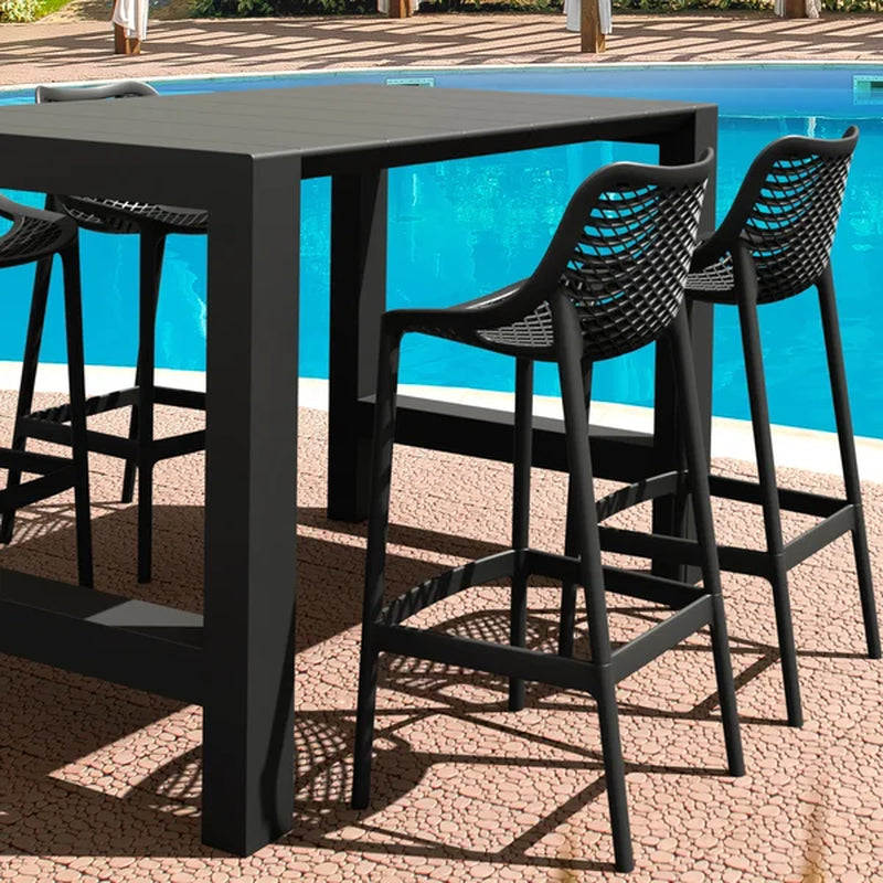 Ibis Square 4 - Person 39'' Long Bar Height Dining Set