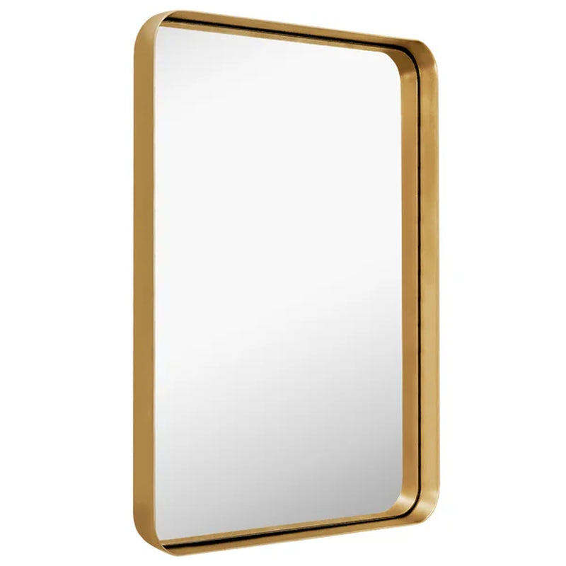 Lamarious Rectangle Metal Wall Mirror