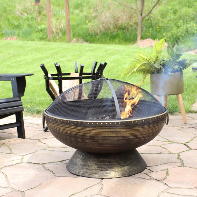 Tuscola 24'' H X 30'' W Steel Outdoor Fire Pit