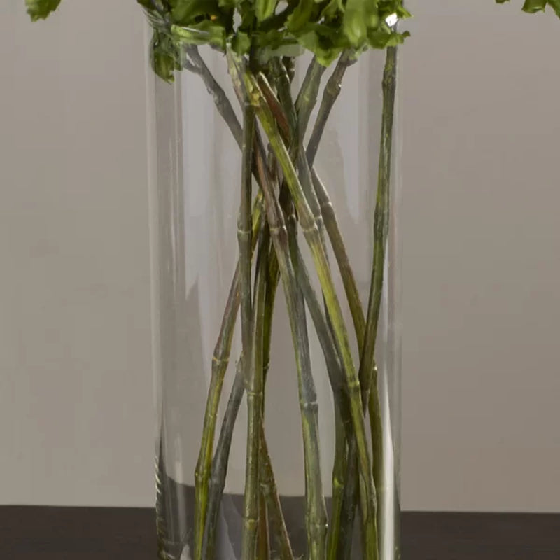 Japanese Silk Mixed Floral Arrangement in Vase
