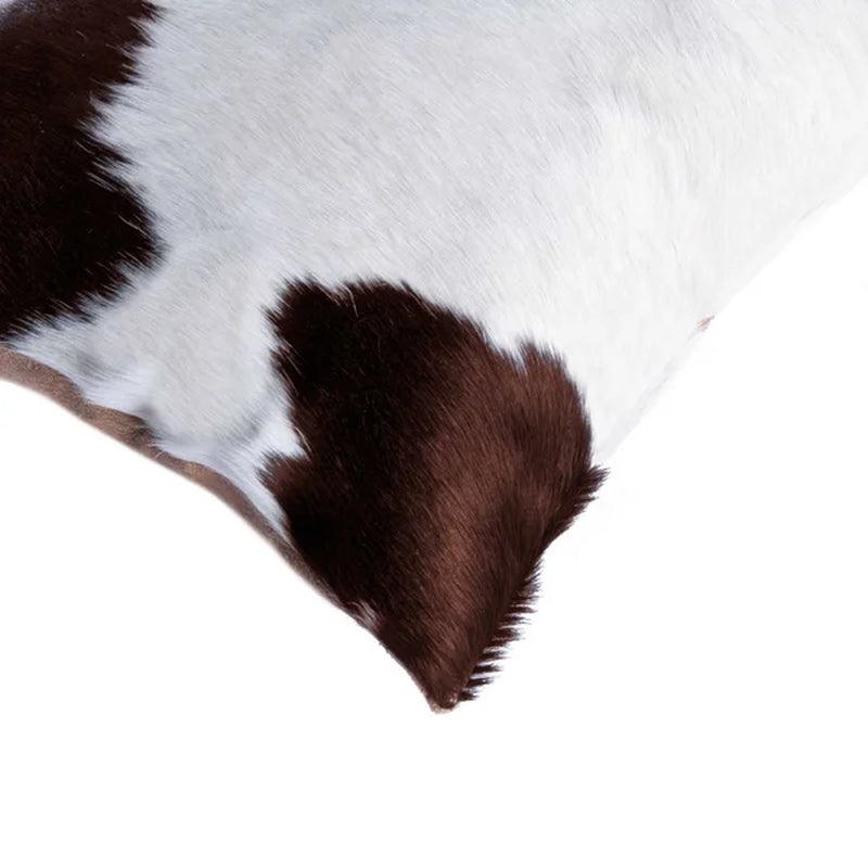 18" X 18" X 5" Brown/Beige Cowhide Pillow 2 Pack