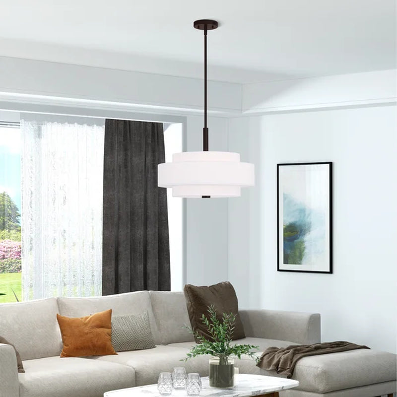 Paquette Dimmable Drum Chandelier