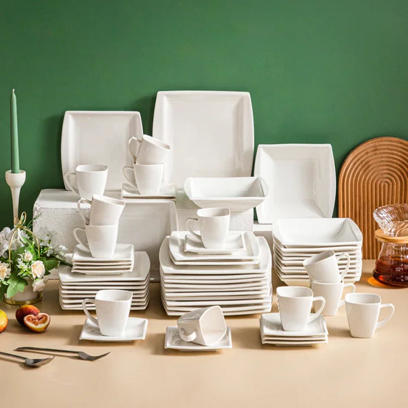 Ivy Bronx Brunetti Porcelain China Dinnerware - Set of 60