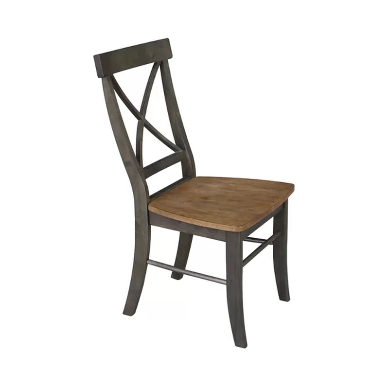 Solid Wood Cross Back Side Chair