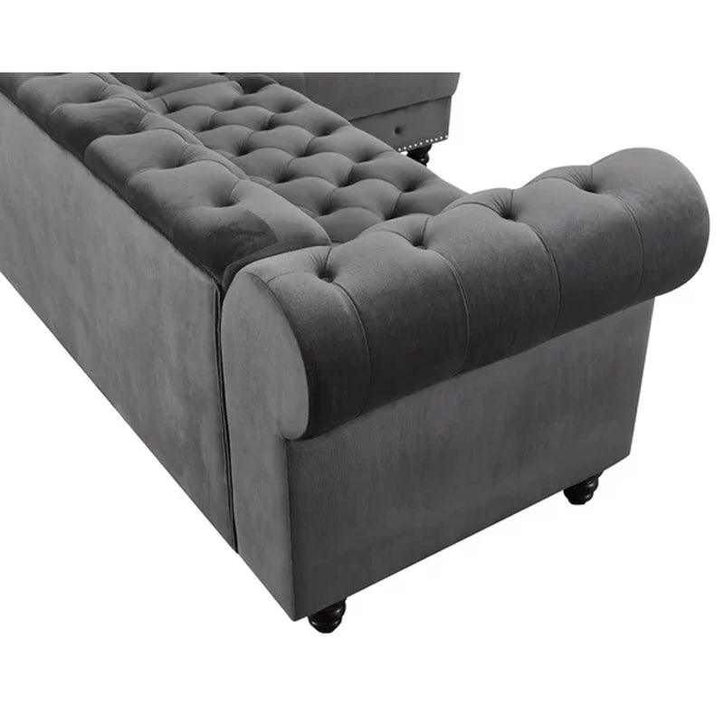 Lora 2 - Piece Upholstered Chaise Sectional