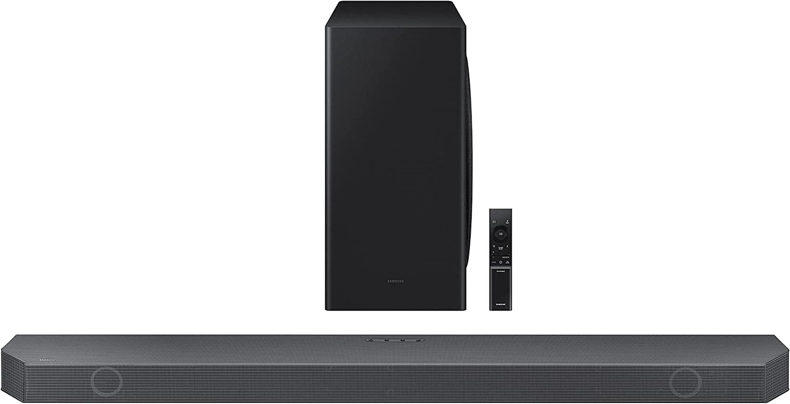 SAMSUNG HW-Q800B/ZA 5.1.2Ch Soundbar W/ Wireless Dolby Atmos, DTS:X, Q Symphony, Spacefit Sound, Built in Voice Assistant, Airplay 2, Game Pro Mode, Tap Sound, 2022