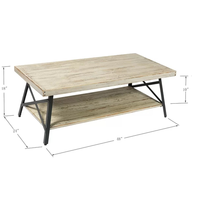 Laguna Solid Wood Coffee Table with Storage