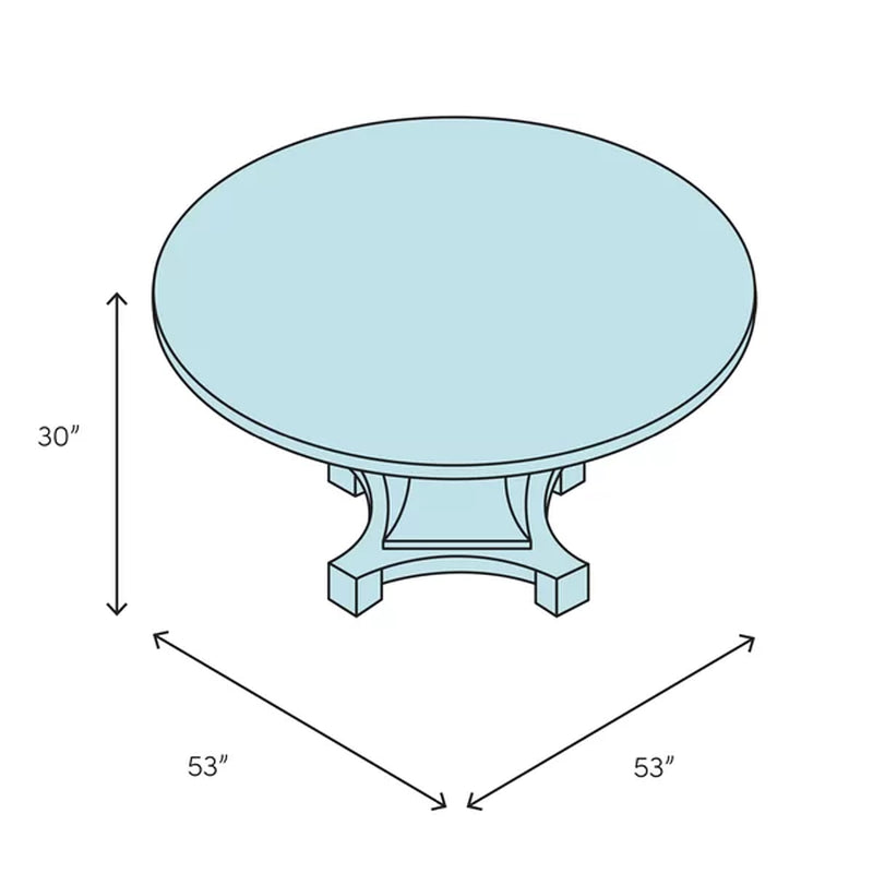 Dysis 53'' Pedestal Dining Table