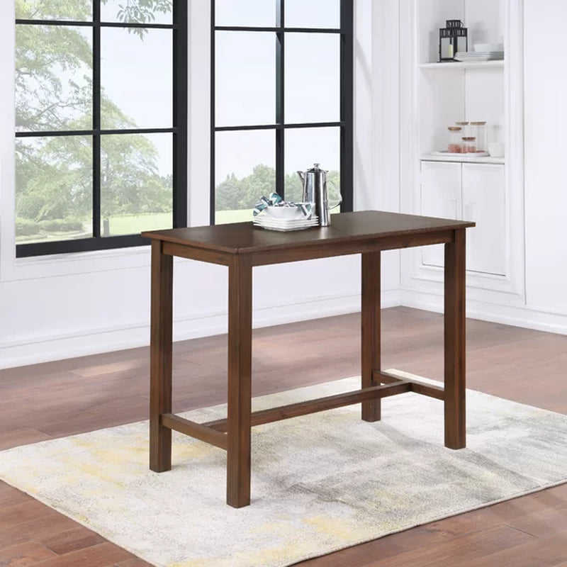 Wes Counter Height 47.25'' Solid Wood Dining Table
